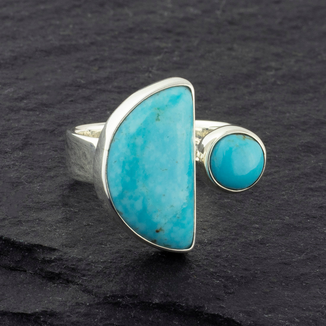 two stone turquoise ring