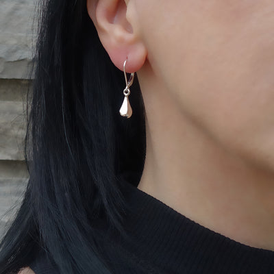 Solid Sterling Silver Teardrop Earrings