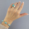 Sterling Silver and Turquoise Wide Band Ring