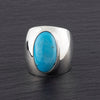 chunky turquoise statement ring