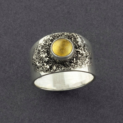 handmade sterling silver and citrine ring