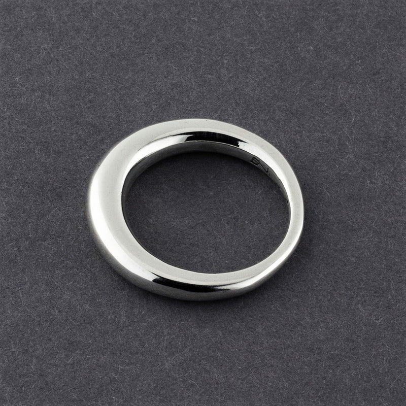 simple minimalist sterling silver ring
