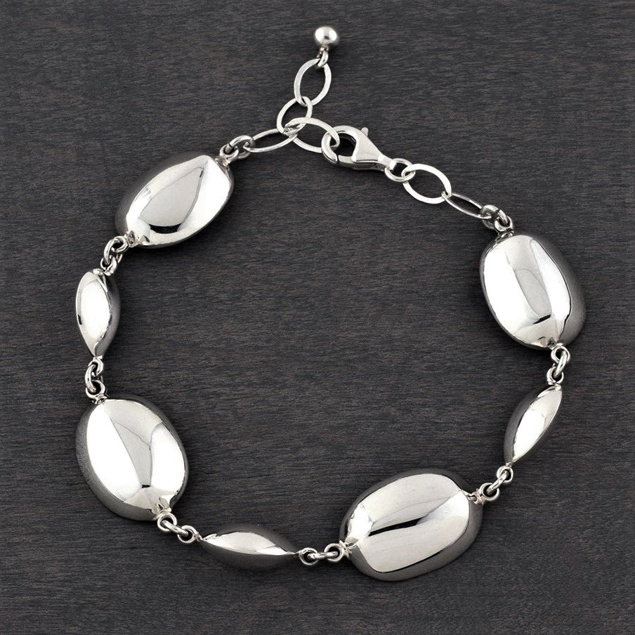 sterling silver pendant bracelet