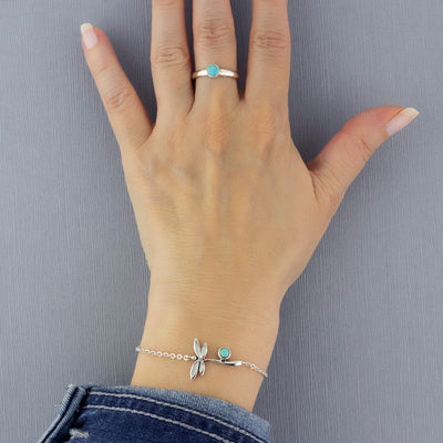 Small Turquoise Sterling Silver Ring