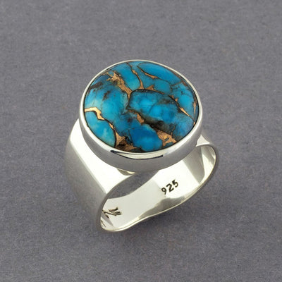 composite turquoise ring