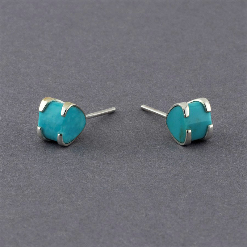 genuine turquoise stud earrings