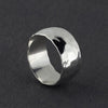 hammered sterling silver band ring