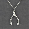 handmade sterling silver whisbone necklace