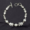 Sterling Silver and Pearl Cat Bracelet