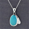 simple turquoise pendant necklace