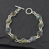 sterling silver labradorite bracelet
