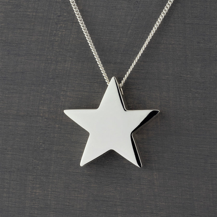 sterling silver star pendant necklace
