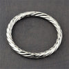 sterling silver twisted bangle bracelet