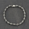 sterling silver woven chain bracelet
