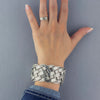 Wide Sterling Silver Woven Cuff Bracelet